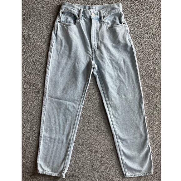 Still Here Jeans XXS 00 Baggy Wide Leg High Waist Button Light Retro Grunge 24 - Picture 1 of 14